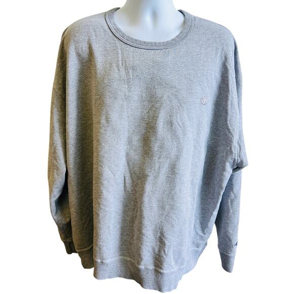 Champion Other - Champion Gray Crewneck Sweatshirt 4XL Basic Essential Retro Fit USA